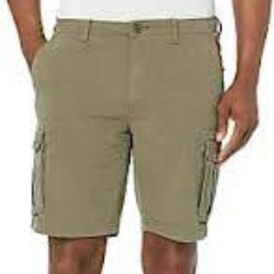 Goodthreads Men's 11" Inseam Cargo Stretch Canvas Short, Olive New Size 31